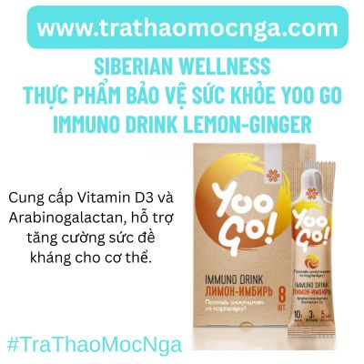 Thực phẩm bảo vệ sức khỏe Yoo Go Immuno Drink lemon-ginger Thực phẩm bảo vệ sức khỏe Yoo Go Immuno Drink lemon-ginger