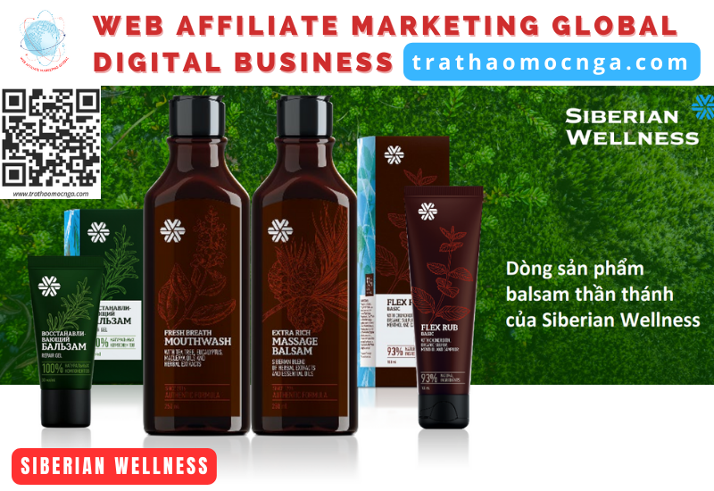 Dòng sản phẩm balsam thần thánh của Siberian Wellness