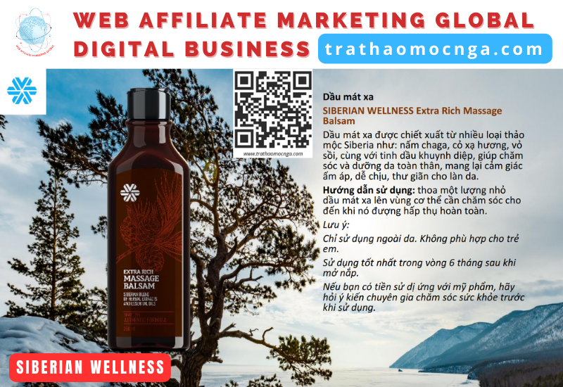 Dòng sản phẩm balsam thần thánh của Siberian Wellness