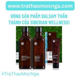 Dòng sản phẩm balsam thần thánh của Siberian Wellness