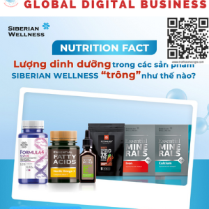 Lượng dinh dưỡng trong các sản phẩm của Siberian Wellness trông như thế nào