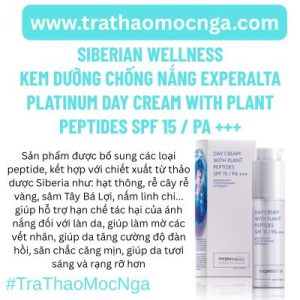 Siberian Wellness kem dưỡng chống nắng Experalta Platinum Day cream