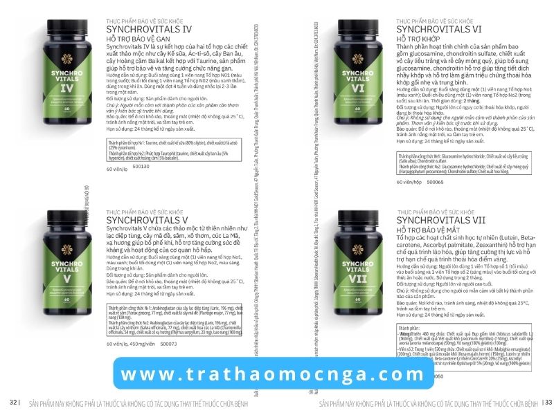 Catalogue các sản phẩm của Siberian Wellness Việt Nam