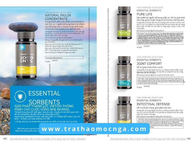 Catalogue các sản phẩm của Siberian Wellness Việt Nam