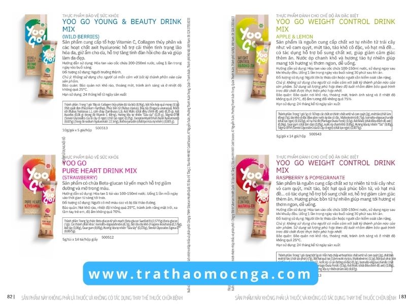 Catalogue các sản phẩm của Siberian Wellness Việt Nam