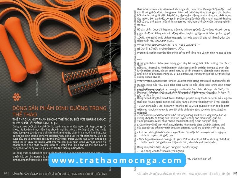 Catalogue các sản phẩm của Siberian Wellness Việt Nam