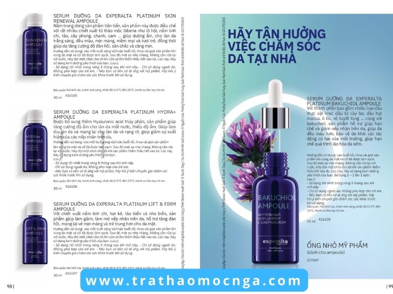 Catalogue các sản phẩm của Siberian Wellness Việt Nam