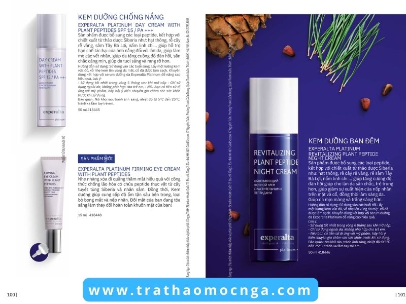 Catalogue các sản phẩm của Siberian Wellness Việt Nam