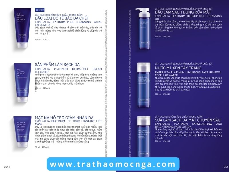 Catalogue các sản phẩm của Siberian Wellness Việt Nam