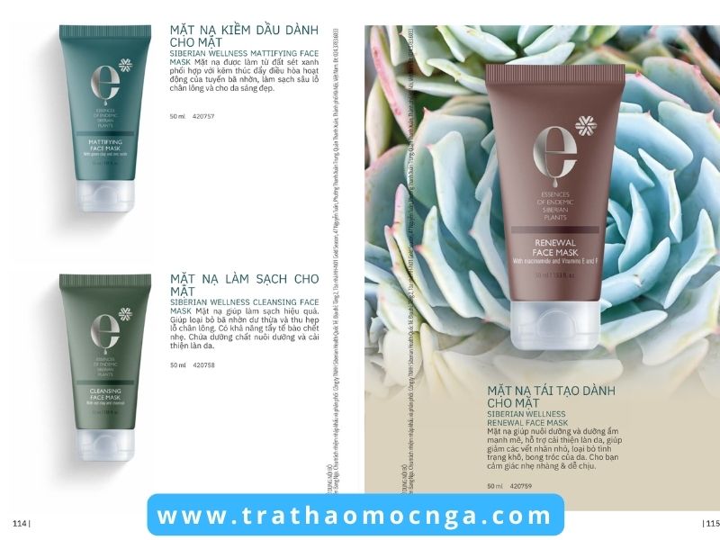 Catalogue các sản phẩm của Siberian Wellness Việt Nam