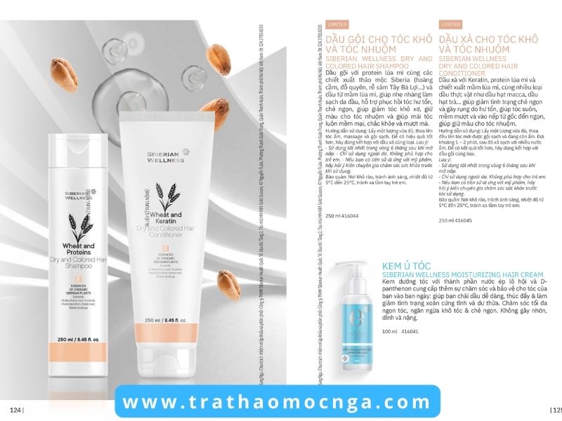 Catalogue các sản phẩm của Siberian Wellness Việt Nam