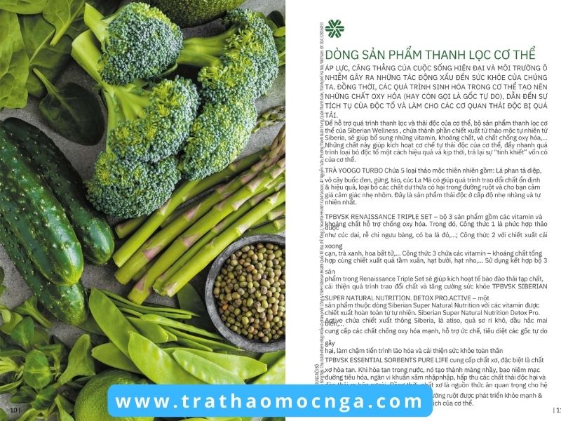 Catalogue các sản phẩm của Siberian Wellness Việt Nam