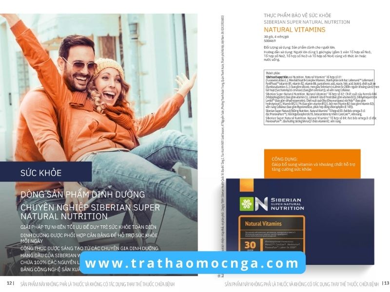 Catalogue các sản phẩm của Siberian Wellness Việt Nam